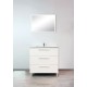 MEUBLE PALLAS 80 BLANC blanc Moderne