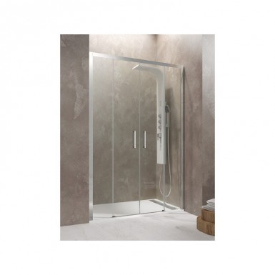 Paroi de douche double coulissante TETHYS SPAZIO 140 cm