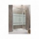 Paroi de douche double coulissante TETHYS SPAZIO SATIN 140 cm