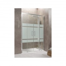 Paroi de douche double coulissante TETHYS SPAZIO SATIN 140 cm