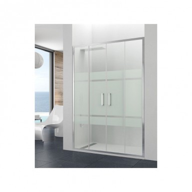 Paroi de douche double coulissante THEIA SPAZIO SATIN 150 cm