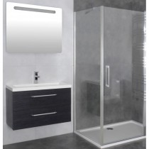 Paroi de douche d'angle porte battante HELIA B 70 x 60 cm