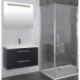 Paroi de douche d'angle porte battante HELIA B 70 x 70 cm