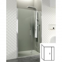 Paroi de douche d'angle porte battante HELIA E 70 x 80 cm