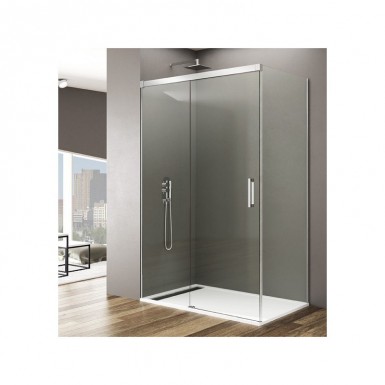 Paroi de douche d'angle RHEA accès sur coté 70 x 170 cm