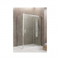 Paroi de douche d'angle TETHYS accès sur coté 70 x 100 cm