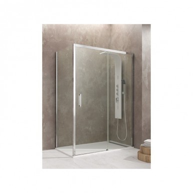 Paroi de douche d'angle TETHYS accès sur coté 70 x 110 cm