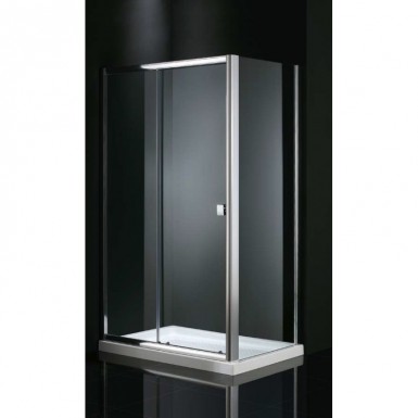 Paroi de douche d'angle CRONOS accès sur coté 70 x 130 cm