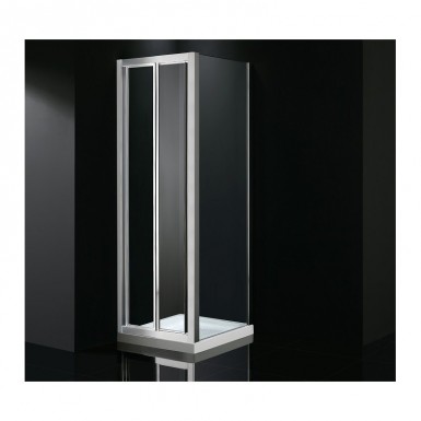 Paroi de douche d'angle porte pliante OCEAN accès sur coté 90 x 90 cm