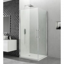 Paroi de douche d'angle portes battantes HELIA K 50 x 45 cm