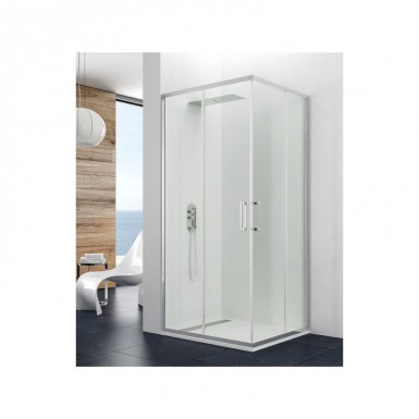 Paroi de douche d'angle THEIA accès sur angle 70 x 70 cm