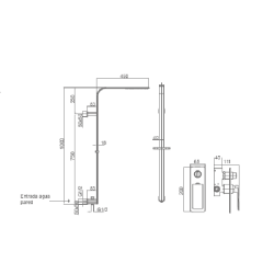 ENSEMBLE DE DOUCHE ENCASTRE BAHAMAS 3 TEINTES 